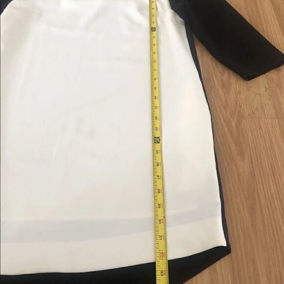 BLAQUE LABEL Black/White Color Block Dress - Picture 5 of 8